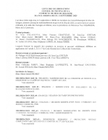 LISTE DES DELIBERATION CONSEIL MUNICIPAL DU 5 SEPTEMBRE 2025