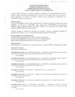 Liste des délibérations conseil municipal du 9 octobre